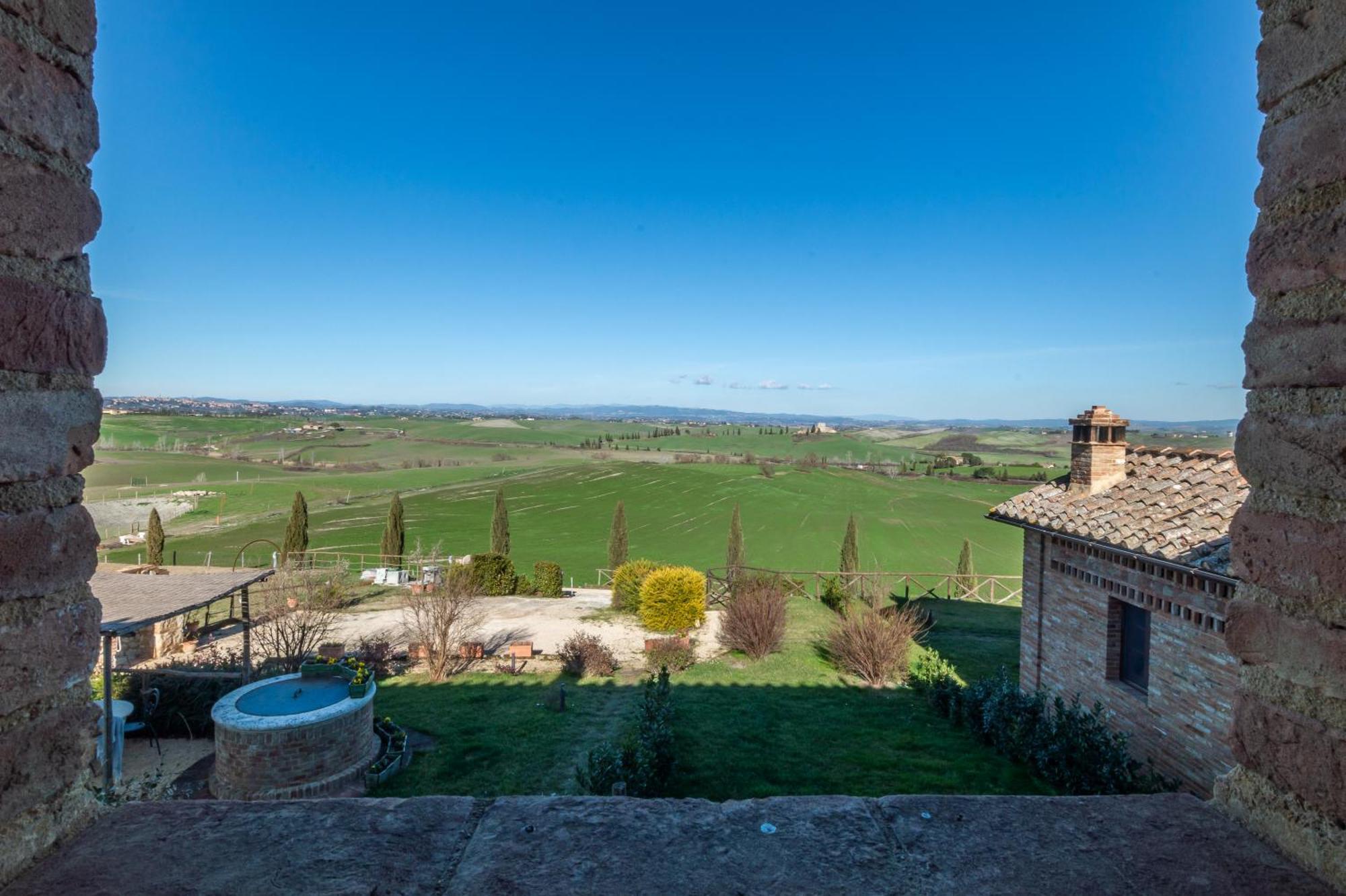 Sunflower Con Vista Su Siena Villa Corsano  ภายนอก รูปภาพ